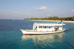 Kuredu Island - Maldives. Dive Centre - diving dhoni.